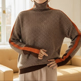 Eleanor | Hochkragen Herringbone Luxe