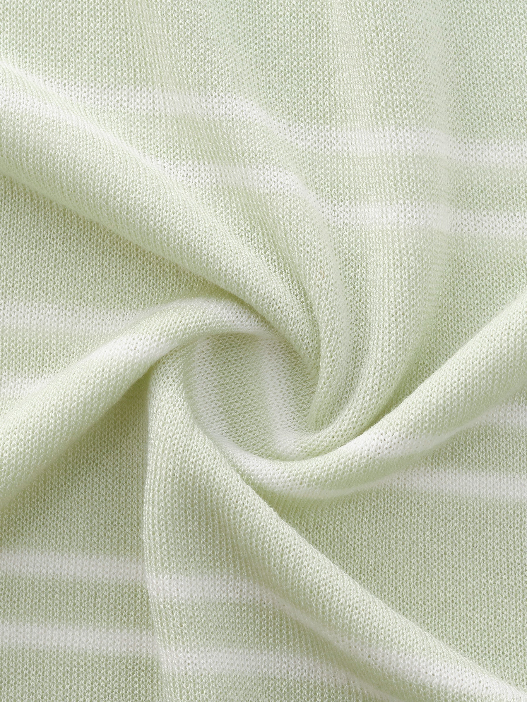 Lyocell Mulberry Silk Blend Stripe Women Knit Top GOELIA