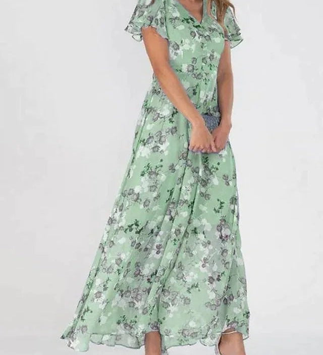 ZURI | ELEGANTES UND FLIEßENDES KLEID MIT FIGURBETONENDEM EFFEKT