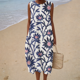 Bequeme Sommerkleid ohne Ärmel