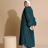 Bouclé-Kleid Hemd