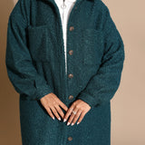 Bouclé-Kleid Hemd