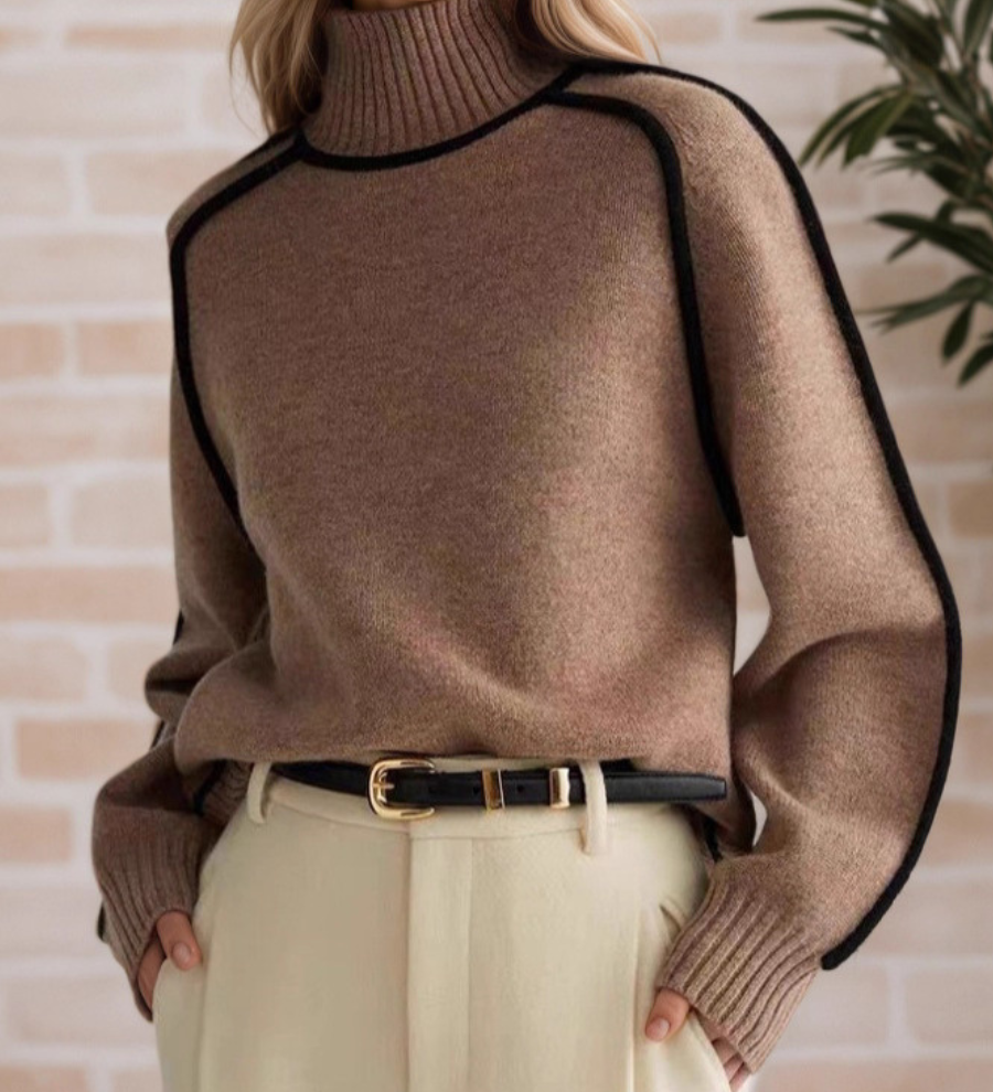 Donna | Eleganter Pullover mit Stehkragen