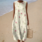 Bequeme Ärmellose Sommerkleid