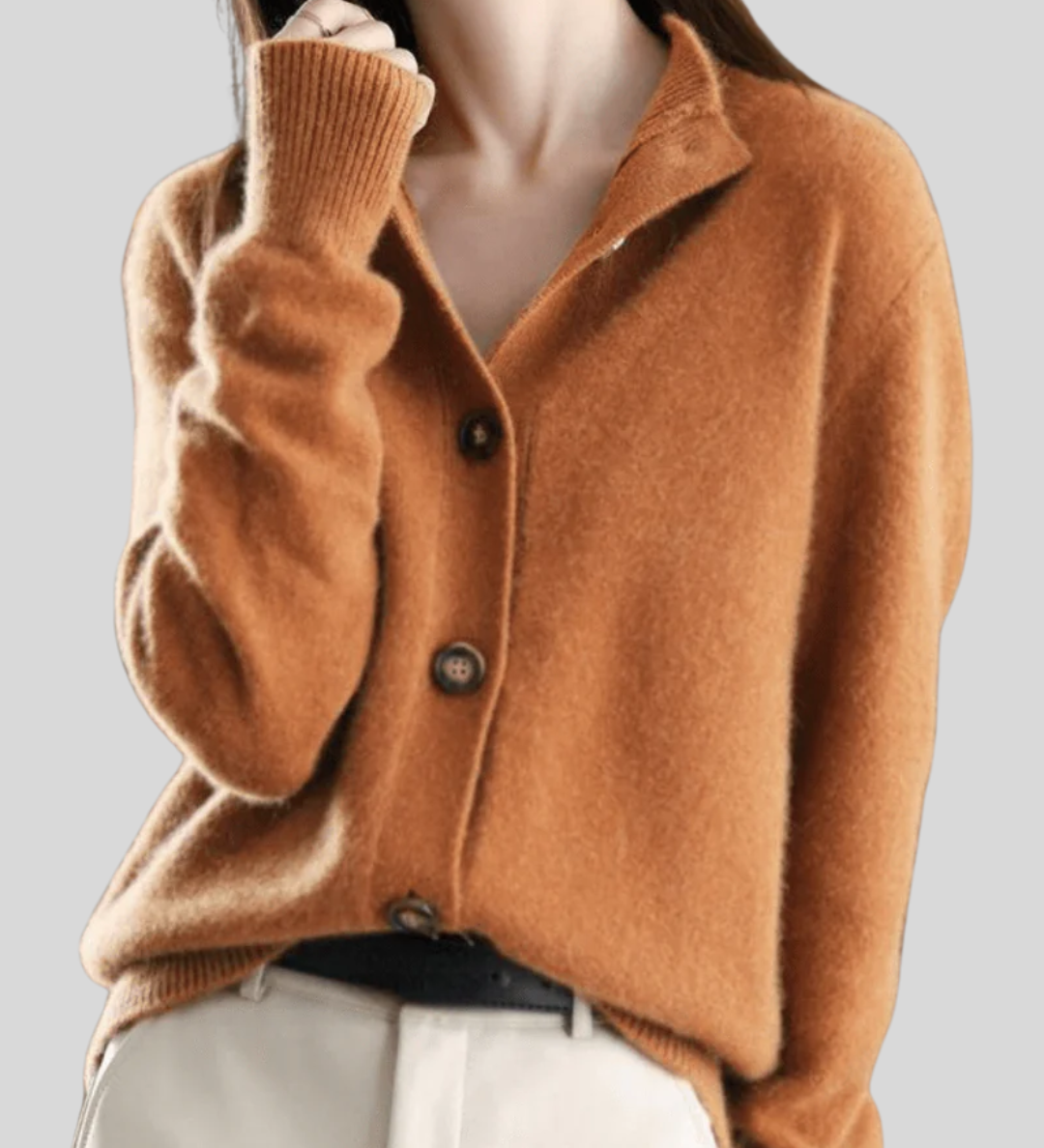 Claire | Kaschmir Cardigan im Retro-Stil