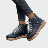 Orthopädische Leder-Ankle Boots