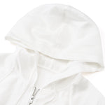 Tencel Acetate Linen Blend Women Zip-Up Hooded Cropped Jacket GOELIA
