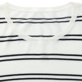 Lyocell Mulberry Silk Blend Stripe Women Knit Top GOELIA