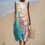 Bequeme Ärmellose Sommerkleid