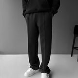 Loose Fit Diver Fabric Trousers - Black