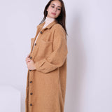 Bouclé-Kleid Hemd