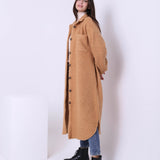 Bouclé-Kleid Hemd