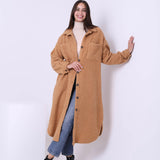 Bouclé-Kleid Hemd