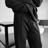 Loose Fit Diver Fabric Trousers - Black