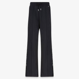 Gerade geschnittene weite Hose mit Kordelzug aus Vita-Stoff und französischen Taschen