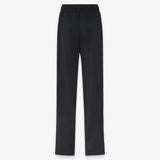 Gerade geschnittene weite Hose mit Kordelzug aus Vita-Stoff und französischen Taschen