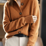 Claire | Kaschmir Cardigan im Retro-Stil