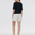 Openwork Round Neck Knitted Women Cardigan GOELIA