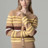 Pullover mit Rundhalsausschnitt und Zopfmuster