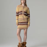 Pullover mit Rundhalsausschnitt und Zopfmuster