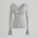 Langarmshirt aus Lurex