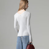 Langarmshirt aus Lurex