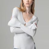 Langarmshirt aus Lurex