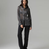 Slim-Fit-Jeans mit Salpa und Logo auf der Rückseite