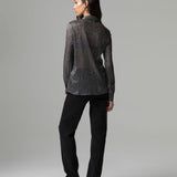 Slim-Fit-Jeans mit Salpa und Logo auf der Rückseite