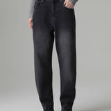 Ballon-Fit-Jeans mit Salpa und Logo auf der Rückseite