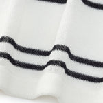 Lyocell Mulberry Silk Blend Stripe Women Knit Top GOELIA