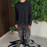 LANGARM-SHIRT Schwarz