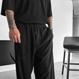 Loose Fit Cord Pant - Black