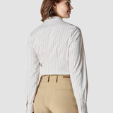 Business-Hemd Slim, karamell gestreift