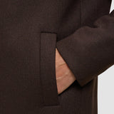 Casentino-Wollmantel Sattelbraun