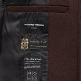 Casentino-Wollmantel Sattelbraun