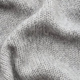Damen Chunky Strickjacke aus weicher Wolle, Mittelgrau Meliert