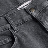 Klassische Slim-Jeans in Dunkelgrau