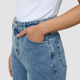 Damen Klassische Jeans Relaxed Fit Snow Blue Wash
