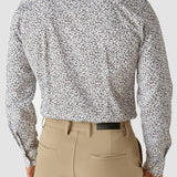 Klassisches Hemd Stahl Blumen Slim