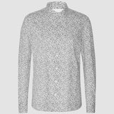 Klassisches Hemd Stahl Blumen Slim