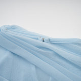 Asymmetrical Pleated Maxi Dress