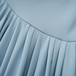 Asymmetrical Pleated Maxi Dress