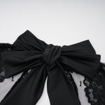 Black Lace Panel Maxi Dress