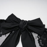 Black Lace Panel Maxi Dress