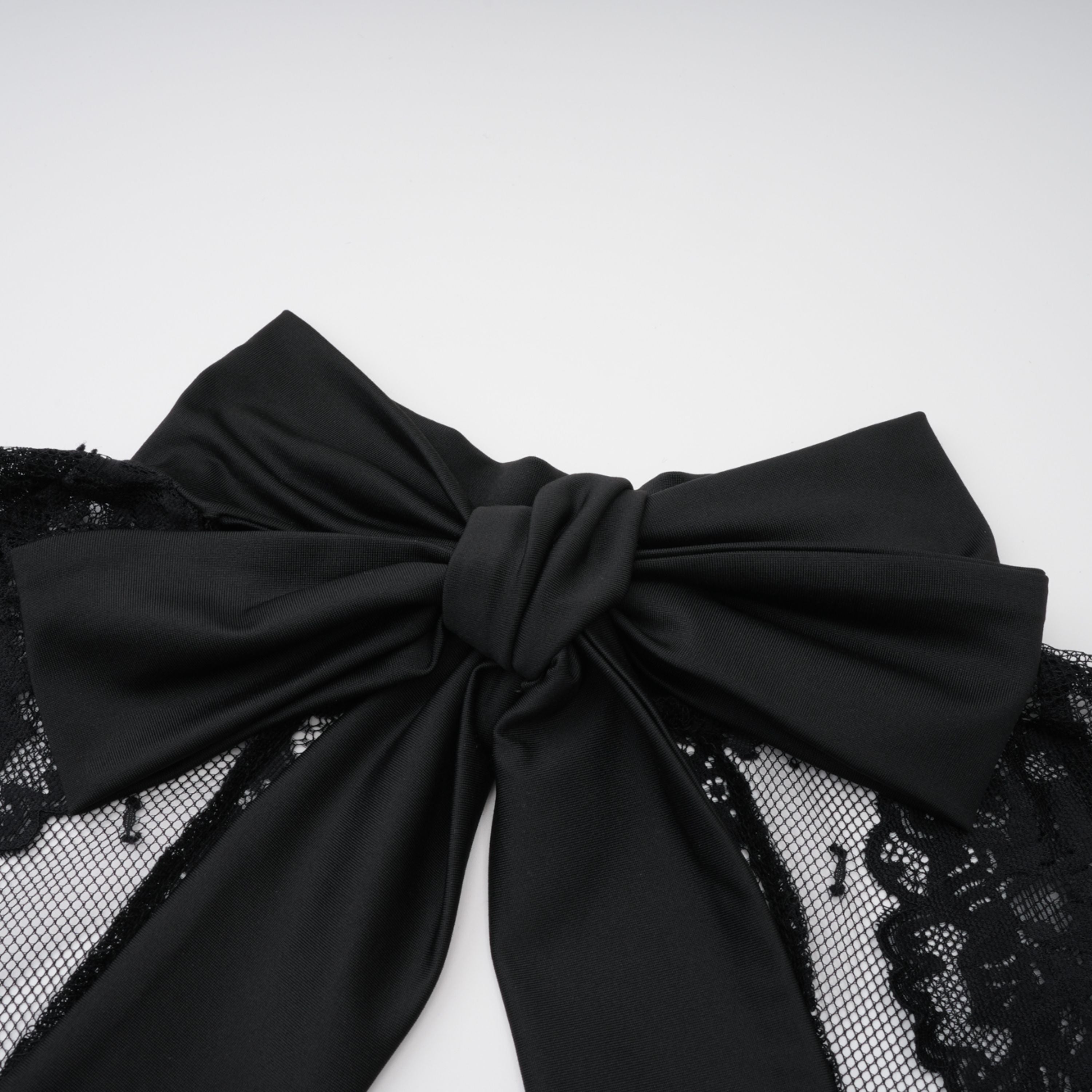 Black Lace Panel Maxi Dress