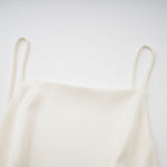 Ruffled Satin Mini Dress