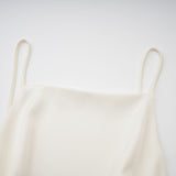 Ruffled Satin Mini Dress