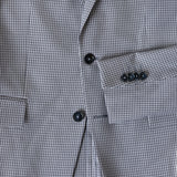 Essential Blazer Slim Duo Karo Blau