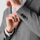 Essential Blazer Cloud Grau Slim
